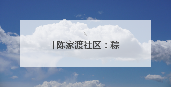 陈家渡社区：粽叶飘香迎端午 清风正气话清廉