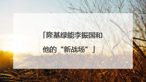 隆基绿能李振国和他的“新战场”