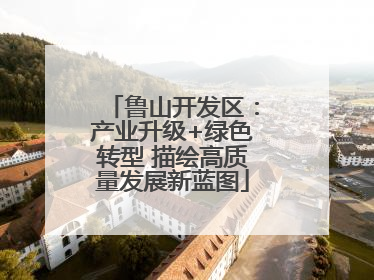 鲁山开发区：产业升级+绿色转型 描绘高质量发展新蓝图