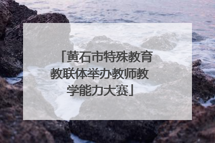 黄石市特殊教育教联体举办教师教学能力大赛