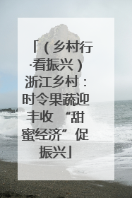 （乡村行·看振兴）浙江乡村：时令果蔬迎丰收 “甜蜜经济”促振兴
