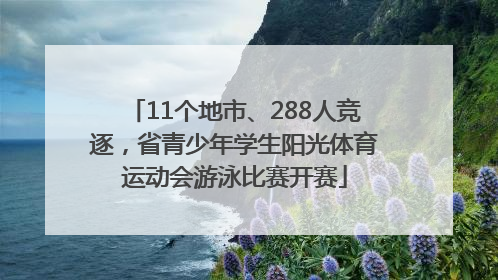 11个地市、288人竞逐，省青少年学生阳光体育运动会游泳比赛开赛
