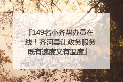 149名小齐帮办员在一线！齐河县让政务服务既有速度又有温度