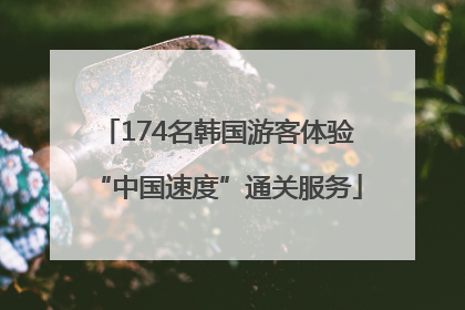 174名韩国游客体验“中国速度”通关服务