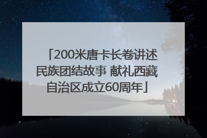 200米唐卡长卷讲述民族团结故事 献礼西藏自治区成立60周年