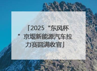 2025“东风杯”京堰新能源汽车拉力赛圆满收官