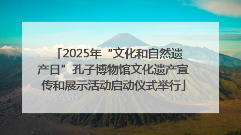 2025年“文化和自然遗产日”孔子博物馆文化遗产宣传和展示活动启动仪式举行