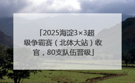 2025海淀3×3超级争霸赛（北体大站）收官，80支队伍晋级
