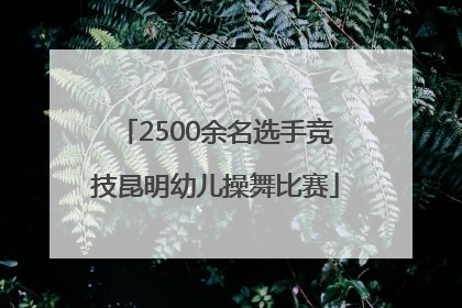 2500余名选手竞技昆明幼儿操舞比赛