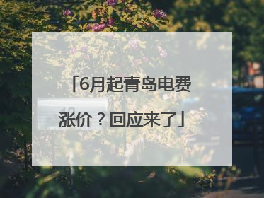6月起青岛电费涨价？回应来了