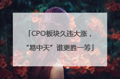 CPO板块久违大涨，“易中天”谁更胜一筹