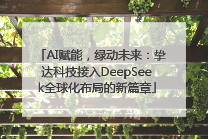 AI赋能，绿动未来：挚达科技接入DeepSeek全球化布局的新篇章